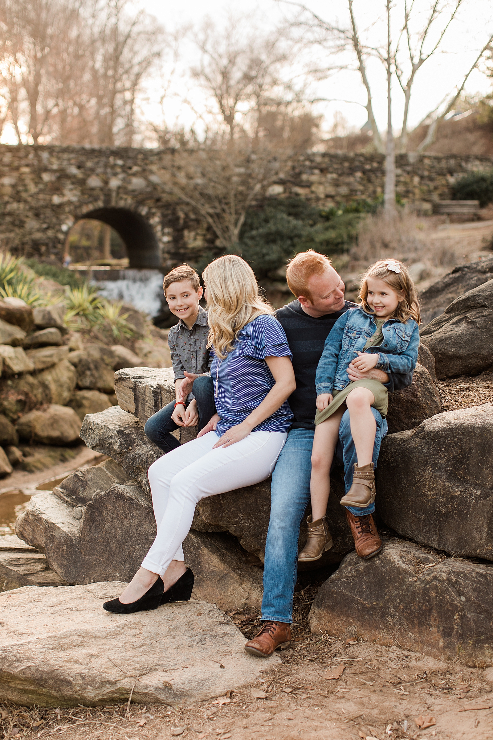 Greenville Family Downtown Falls Park Photography
