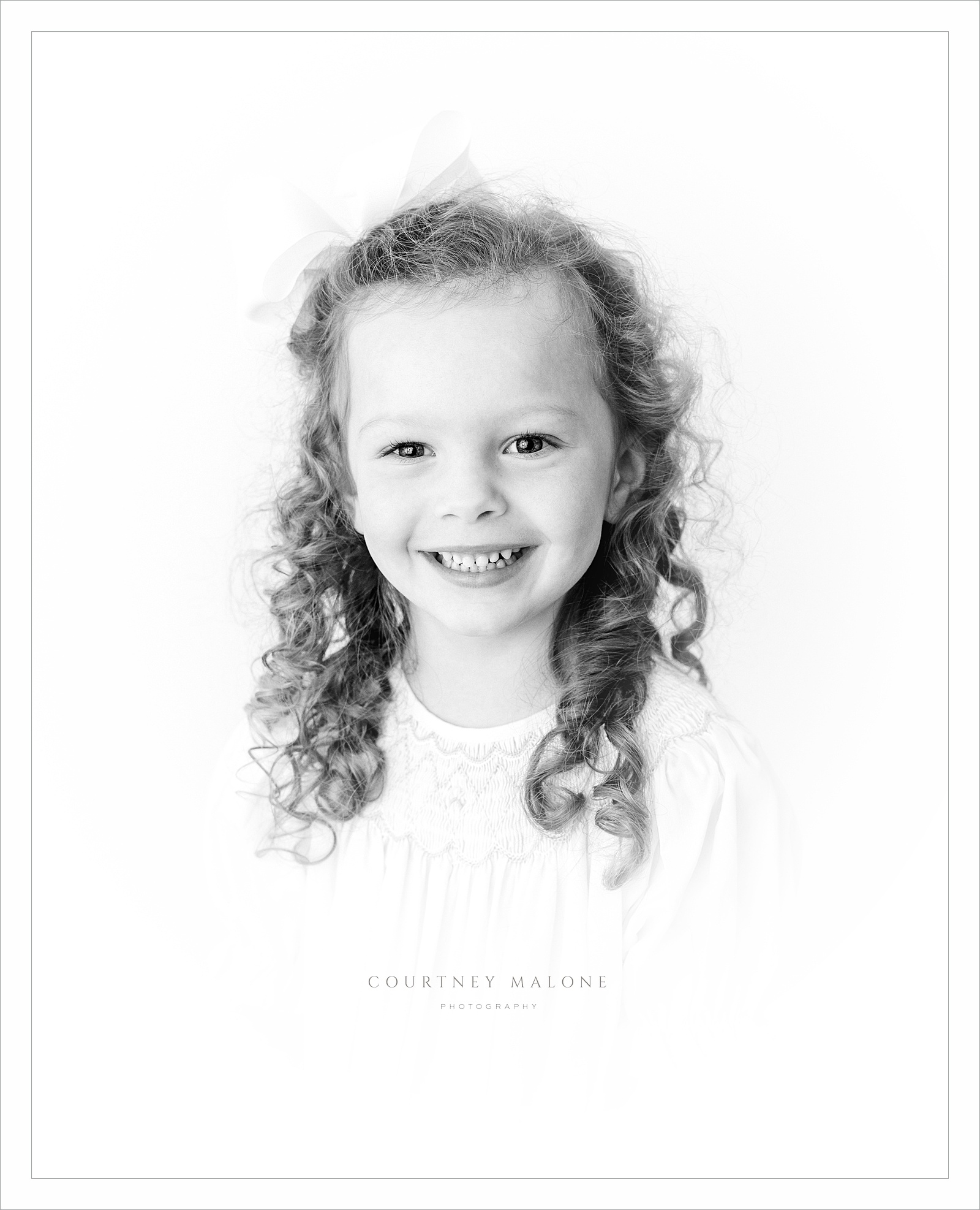 Greenville South Carolina Heirloom Black and White Vignette Portrait Photographer